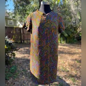 1960s Batelli by Maternity Exclusive Paisley Mod Mini Dress